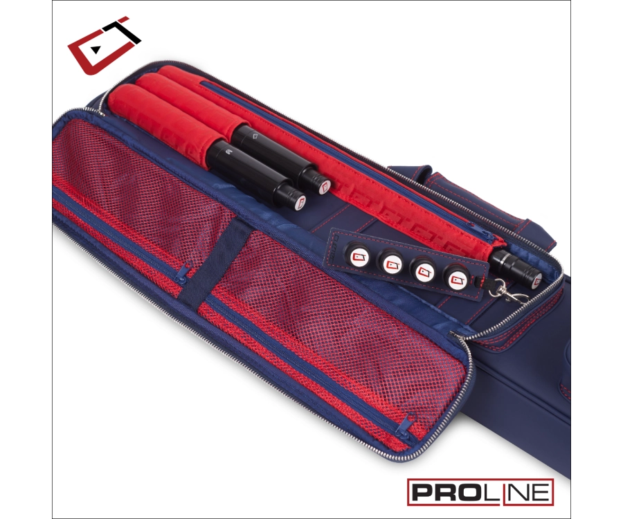 Cuetec 4x8 Navy Pro Line Pool Cue Case 6 Cuetec 4x8 Navy Pro Line Pool Cue Case - Image 6