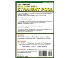 Play Your Best Straight Pool 23 Play Your Best Straight Pool -Billiard Equipment Store bkpybsp backcover