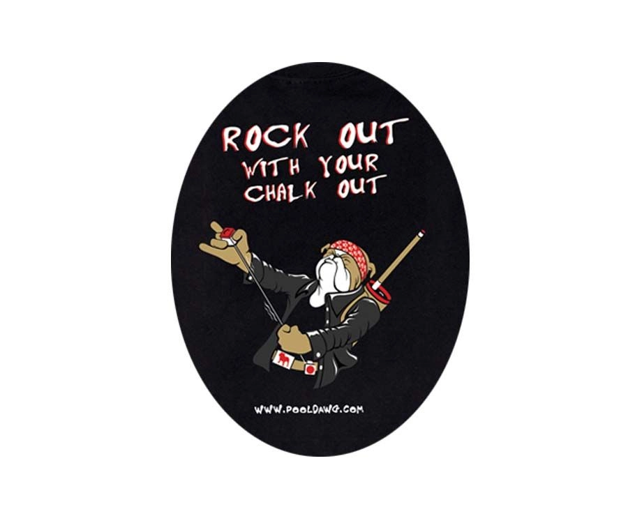 PoolDawg Rock Out With Your Chalk Out T-Shirt 2 PoolDawg Rock Out With Your Chalk Out T-Shirt - Image 2