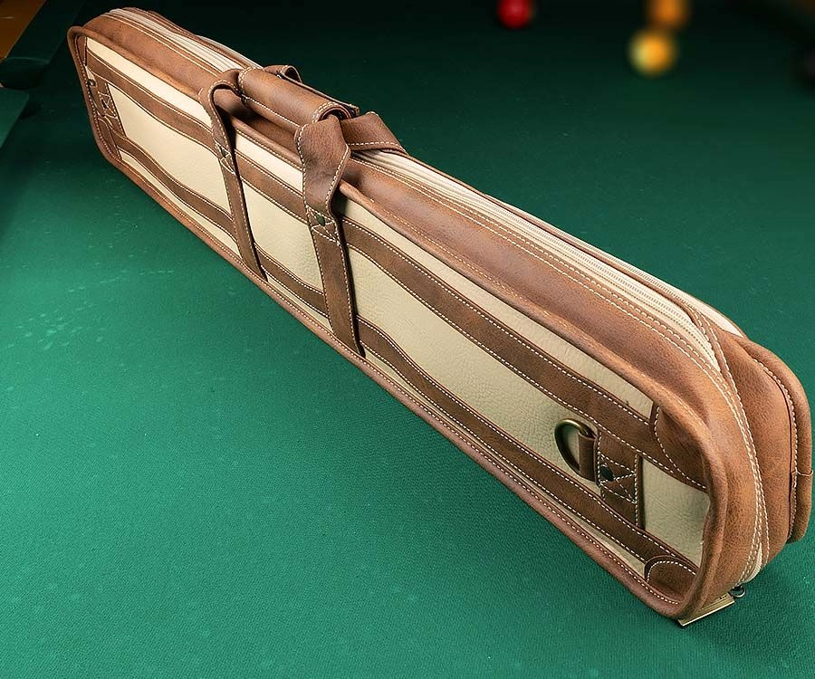 Elite 4x8 Vintage Vinyl Soft Cue Case Chestnut 4 Elite 4x8 Vintage Vinyl Soft Cue Case Chestnut - Image 4