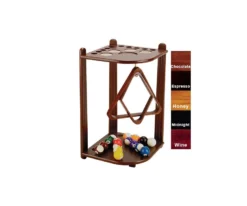 10 Cue Corner Floor Rack - Chocolate, Honey, Midnight Or Wine