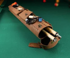 Instroke Buffalo 2 Butt 3 Shaft Leather Case -Billiard Equipment Store isb23 01 1