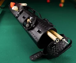 Instroke Southwest 3 Butt 5 Shaft Leather Case -Billiard Equipment Store issw35 black 01