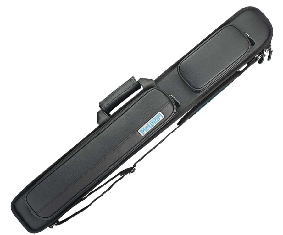 Molinari 2 Butt 4 Shaft Black Hybrid Cue Case 2 Molinari 2 Butt 4 Shaft Black Hybrid Cue Case - Image 2