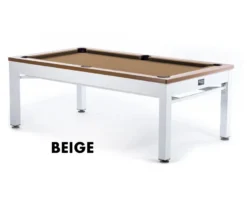 Newport 3-in-1 Outdoor Pool/Dining/Ping Pong Table From Spencer Marston - FREE Installation -Billiard Equipment Store newport beige