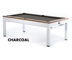 Newport 3-in-1 Outdoor Pool/Dining/Ping Pong Table From Spencer Marston - FREE Installation -Billiard Equipment Store newport charcoal
