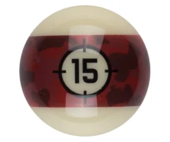 Aramith Camo Single Replacement Balls -Billiard Equipment Store rbcam 15ball 01