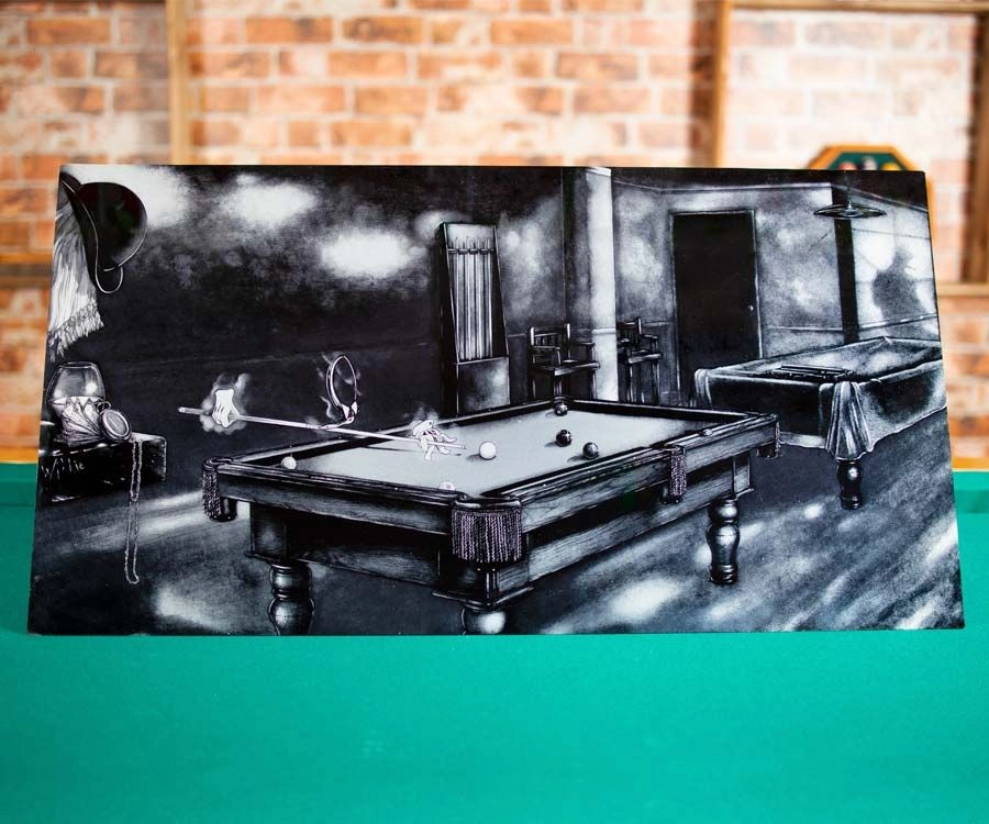 "Phantom Of The Game" Floating Wall Art (30" X 15.75") - Black And White 2 "Phantom Of The Game" Floating Wall Art (30" X 15.75") - Black And White - Image 2