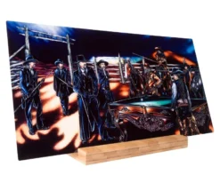 "Shoot Out" Shelf Art With Display - Rich Color