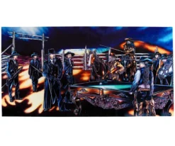 "Shoot Out" Floating Wall Art (30" X 15.75") - Rich Color -Billiard Equipment Store rtnsowc 01