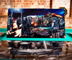 "Shoot Out" Floating Wall Art (30" X 15.75") - Rich Color