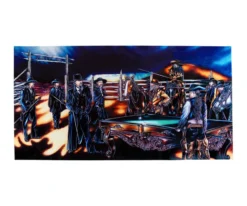 "Shoot Out" Floating Wall Art (30" X 15.75") - Rich Color -Billiard Equipment Store rtnsowc cat