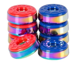 Shuffleboard Rainbow Titanium Top Weights Set