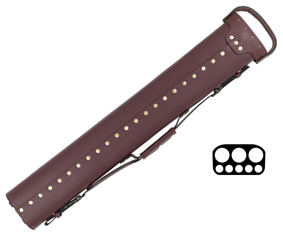 Tango Angus Burgundy 3 Butt 5 Shaft Hard Case 2 Tango Angus Burgundy 3 Butt 5 Shaft Hard Case - Image 2