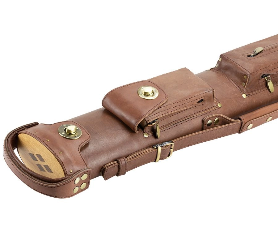 Tango Pampa Chestnut 2 Butt 4 Shaft Leather Cue Case 3 Tango Pampa Chestnut 2 Butt 4 Shaft Leather Cue Case - Image 3
