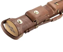 Tango Pampa Chestnut 3 Butt 6 Shaft Leather Cue Case -Billiard Equipment Store tapm36 chestnut 03
